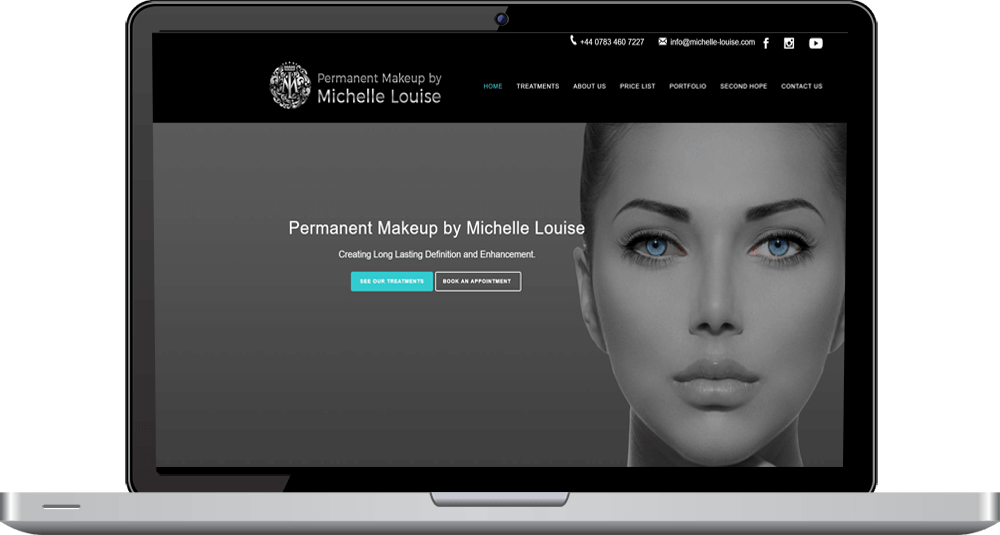 Michelle Louise Portfolio laptop