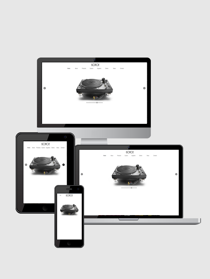 Isonoe Website On Responsive Devices